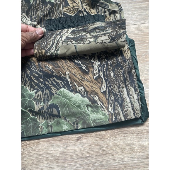 Vintage RealTree Bark Camo Duck Hunting Vest Bullet Pouch Sz L - Picture 5 of 12